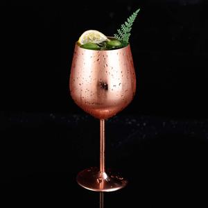 Handmade Pure Copper Long Stem <b>Wine</b> Glass 500ml Vintage Drinking <b>Goblet</b> for Home Bar Dining Wedding Gift - Product Image 2
