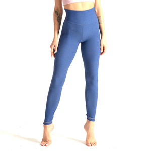 Leggings deportivos de cintura alta para mujer, nuevos, transfronterizos, sin costuras, con efecto tie-dye, pantalones de yoga con patrón sólido, ropa exterior. - Product Image 4
