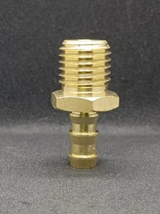 Raccord de tuyauterie hexagonal femelle en laiton forgé poli, filetage G, adaptateur de tube flexible à basse pression égal, 3/4 pouce, quincaillerie dorée - Product Image 3