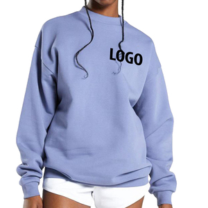 Sweat-shirts surdimensionnés pour femmes pour l'hiver, couleur unie, style streetwear, avec logo imprimé, sweat-shirt pour l'hiver - Product Image 1