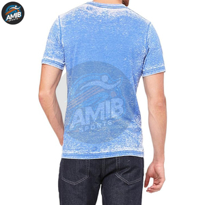 Camisetas de Hombre Transpirables de Alta Calidad Hechas en Fábrica, Lavado Ácido, Poliéster/Algodón, para Verano, Precio al por Mayor, Hechas en Pakistán - Product Image 5