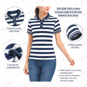 Elegante Polo de Manga Corta para Mujer, Informal, Transpirable, Ligero, para Uso Diario, Sostenible, Clásico - Product Image 5