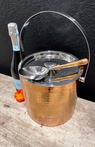 High Quality <b>Bucket</b> <b>With</b> Handle <b>Lid</b> And Matching Spoon For Restaurant Beverage Or Outdoor BBQ And Garden Party Drink Serving - Product Image 6