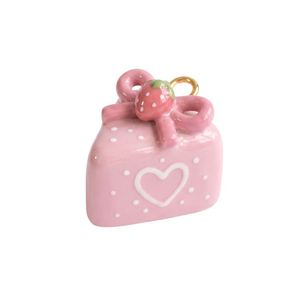 Colgante 3D de taza de latte helado con matcha y crema batida, bonitos dijes de bebidas para llaveros y pulseras DIY - Product Image 6