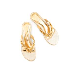 Golden FN0791 Sandalias de tacón Elegant Fancy Chappal con tacón cómodo - Product Image 1
