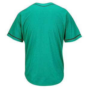 Custom Maktra Men's 100% Polyester Mesh Breathable Stitched Front Mandarin Collar Baseball Jersey <b>Short</b> <b>Sleeve</b> <b>Button</b>-<b>Up</b> Quick - Product Image 3