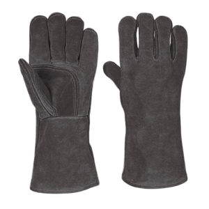 Gants de soudage en cuir de vachette pleine fleur haute performance, résistants à l'abrasion, pour barbecue et usage quotidien, protection du pouce et de la paume - Product Image 5
