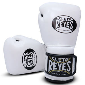 ถุงมือชกมวย Cleto Reyes สีขาวสั่งทำพิเศษ คุณภาพดีที่สุด ขายดีอันดับต้นๆ ผลิตจากหนังวัวแท้ สำหรับ MMA มวยไทย - Product Image 2