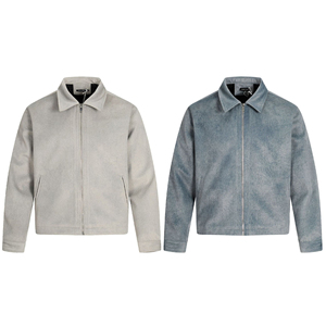 Chaqueta Cortavientos de Invierno para Hombre, Estilo Béisbol, Ecológica, con Cuello Alto, Casual, Bordada, de Lona, con Exterior de Nailon/Algodón - Product Image 3