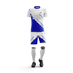 Conjunto de Camiseta y Pantalones Cortos de Fútbol Personalizados para Hombre, Sublimados, Transpirables, Ajuste Atlético, Uniformes Personalizados para Clubes de Fútbol - Product Image 4