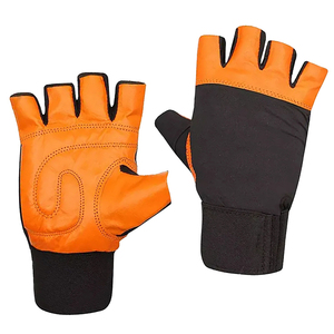 Half-finger Breathable Lightweight Spandex/Polyester Gym <b>Gloves</b> Snap Closure Customizable Color/Logo for <b>Weight</b> Lifting Training - Product Image 1