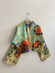Assorted <b>Kantha</b> Reversible Short Length <b>Jacket</b> Women Handmade Embroidered Boho <b>Jacket</b> - Product Image 4