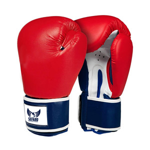 Guantes de Muay Thai de Nuevo Estilo a Bajo Precio, Guantes Profesionales de Muay Thai con Protección para las Muñecas - Product Image 1
