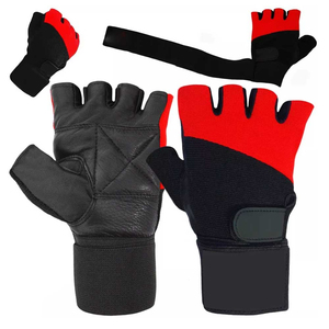 Gants de musculation en cuir respirant, haute qualité, unisexe, avec sangle de poignet réglable, antidérapants, légers, tailles personnalisées, vente chaude - Product Image 3