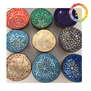 Artisan Mother Of Pearl <b>Coconut</b> <b>Bowl</b> For Spa Product Displays And Boutique Hospitality Decor - Product Image 6