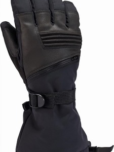 Gants de ski pour enfant en cuir, thermiques, imperméables, à doigts entiers, unisexes, fermeture à scratch pour le ski alpin et l'hiver - Product Image 1