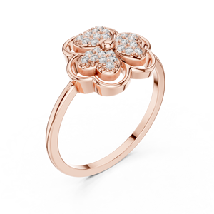 Anillo de oro macizo de 14k para mujer con diamante de corte redondo, simple, clásico y minimalista, para regalo, compromiso, aniversario, boda. - Product Image 6