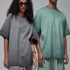 Camiseta Oversize Vintage Lavada para Hombre 2026, de Algodón 100% de Alto Gramaje, con Hombro Caído, Estilo Urbano - Product Image 2