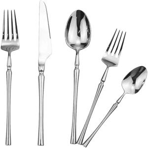 Services de couverts en acier inoxydable style coréen sans BPA, ensembles de couverts et ustensiles métalliques pour restaurants, personnalisation gratuite - Product Image 1