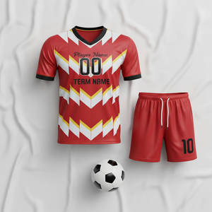 Camisetas de Fútbol Sublimadas, Uniformes de Fútbol 100% Poliéster Transpirable, Camisetas Deportivas de Manga Corta a Rayas - Product Image 6