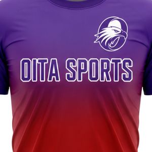 Maillot de football sublimé violet et rouge pour homme – Tenue de sport athlétique à manches courtes pour entraînement et match - Product Image 5