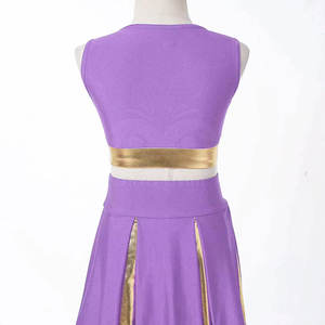 Uniforme de Porristas de Primera Calidad, Diferentes Colores, Transpirable, Ligero, de Color Sólido - Product Image 4