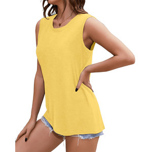 Débardeur pour femme, service OEM, léger, impression personnalisée, polyester et coton, pour la salle de sport, l'entraînement quotidien et la remise en forme - Product Image 2