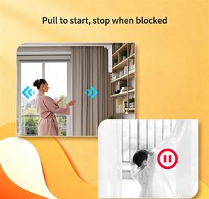 Zigbee <b>Smart</b> Curtain Motor No-wiring needed With Rechargeable Removable Lithium Battery APP <b>Remote</b> <b>Control</b> Work Voice Assistant - Product Image 4