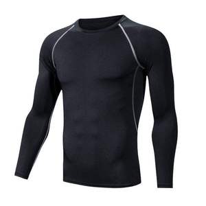 High Quality 100% Polyester <b>Custom</b> <b>Design</b> Logo Sports Fitness Quick Drying <b>Compression</b> T-<b>Shirt</b> Casual Gym Long Sleeve T-<b>Shirts</b> - Product Image 2