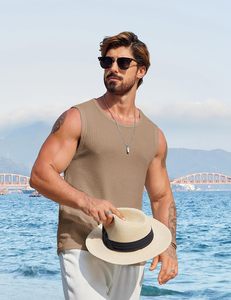 Débardeur sans manches pour homme en coton premium, débardeur de sport décontracté pour la gym, la course et l'entraînement, respirant et léger - Product Image 6