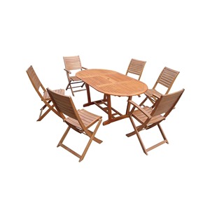 2024 recién llegado juego de sofá de comedor de teca de madera de acacia diseño moderno Rectangular jardín muebles de exterior para uso en restaurante - Product Image 2