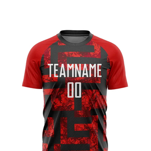 Uniformes de Fútbol Personalizados con Impresión por Transferencia de Calor, 100% Poliéster, Secado Rápido, Impermeables, Antibacterianos, Manga Corta para Jugador - Product Image 6