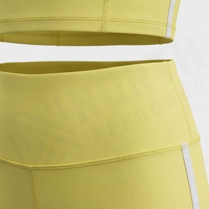 Conjunto de Yoga sin Costuras para Mujer, Tela Cepillada, Ajuste Ceñido, Secado Rápido, Cintura Alta, Levanta Glúteos, Traje para Gimnasio, Fitness, Entrenamiento y Running - Product Image 5