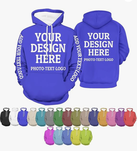 Sudadera con Capucha Personalizada con Logotipo para Hombre, Otoño, 100% Algodón, Impresión Digital, Antiarrugas, Transpirable, Ecológica, Estilo Casual, OEM ODM - Product Image 2