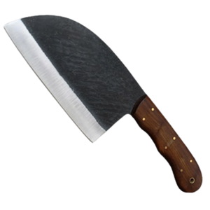 Couteaux de cuisine professionnels avec lame rectangulaire tranchante et manche en bois robuste pour une découpe efficace des légumes et de la viande - Product Image 4