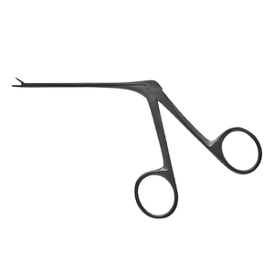 Haute qualité Hough Aural Forceps manuel en acier inoxydable Micro Extra Fine ovale tasse mâchoires finition noire 70mm épaule certifié CE - Product Image 1