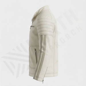 Chaqueta de Motociclista de Cuero Genuino para Hombre de la Mejor Calidad, Nueva Colección de Invierno, Chaquetas de Motocicleta con Protecciones Desmontables Personalizadas - Product Image 3