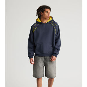 Sudaderas Extra Grandes de Alta Calidad para Hombre, Ropa Urbana, con Logotipo Personalizado, 100% Algodón, Lavado Ácido - Product Image 4