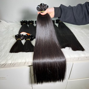 Extensions de cheveux Remy lisses et soyeux, couleur naturelle, cheveux humains, longueur personnalisée de 8 à 32 pouces - Product Image 2