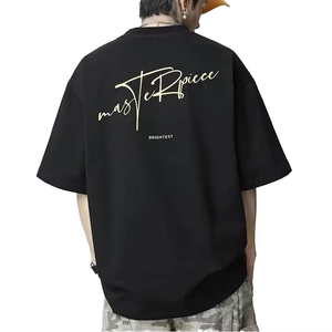 Camiseta de Manga Corta para Hombre, Tejida en Algodón 100%, Color Sólido, Talla Grande, Anti-Pilling, Estilo Americano, Alta Calidad 2026 - Product Image 4