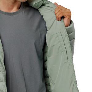 Nouvelle conception de veste matelassée imperméable à col montant en toile personnalisée pour hommes, hiver - Product Image 6