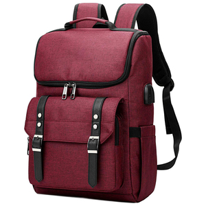 Mochila personalizada gris, negra y roja, material 600D, diseño multibolsillos, mochila deportiva diaria para estudiantes, mochila de viaje para portátil, bandolera unisex - Product Image 4