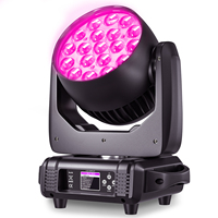 U`King 19x15W Beam Moving Head Light DMX512 RGBW 4IN1 LED Zoom Wash Effekt Bühnenlicht für DJ Disco Party Hochzeit