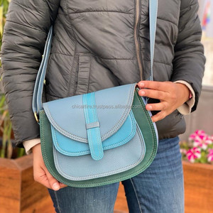 Nouveau design de sacs à main en cuir véritable pour femmes multicolores sac à main recyclé très vendu sac à main à bandoulière unique et élégant pour femmes - Product Image 2