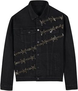 Veste en jean d'hiver pour homme, 100 % coton, respirante, écologique, séchage rapide, 280 g, pour l'extérieur, avec logo personnalisé, vente en gros, haute qualité - Product Image 1