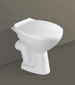 Inodoro de cerámica italiano 'P' con descarga dual y sistema Tornado, suspendido en la pared, para villas, baños de hoteles y aseos escolares. - Product Image 2