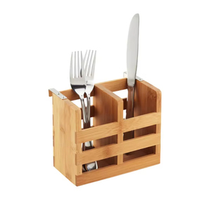 Luxury Wooden Silverware Holder For Restaurants And Cafes Rustic Style <b>Kitchen</b> Utensil <b>Caddy</b> Durable Solid Wood Spoon Stand - Product Image 6