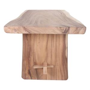 Table à manger en teck massif de qualité supérieure avec plateau rectangulaire robuste et structure en bois minimaliste pour une salle à manger d'intérieur moderne - Product Image 3
