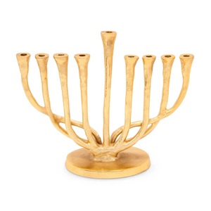 Unique Design Brass Menorah Traditional Jewish Hanukkah <b>Candle</b> Holder Decorative Religious Stand for Home Synagogue Festival - Product Image 6