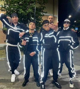 Custom Waterproof Windbreaker <b>Track</b> Suit for <b>Men</b> Reflective Polyester Nylon <b>Jacket</b> and Pants Set Outdoor Sportswear - Product Image 6